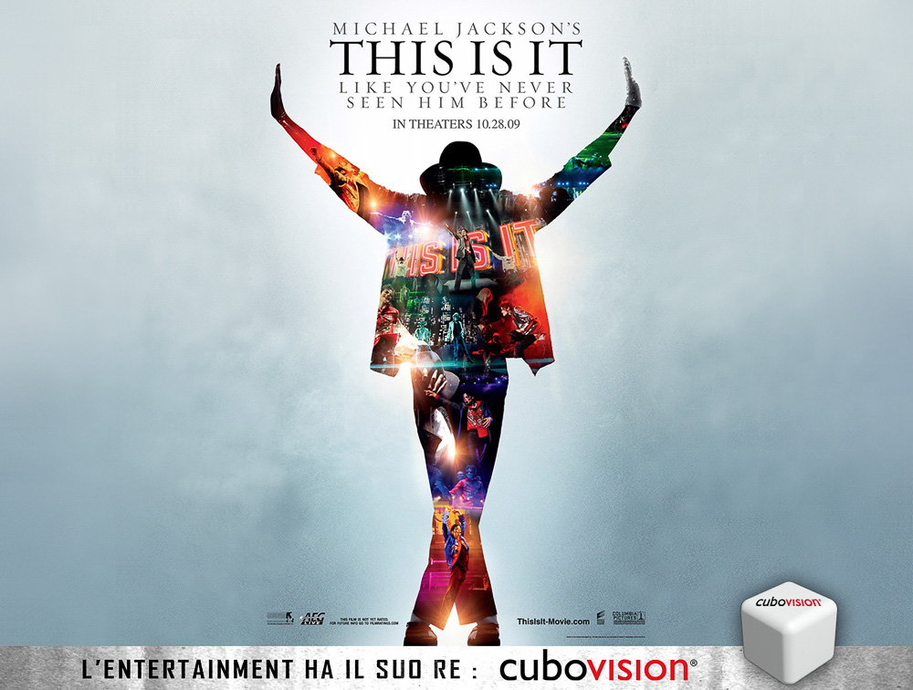 Campagna pubblicitaria CuboVision "This Is It" di Michael Jackson