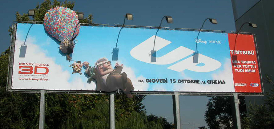 Campagna pubblicitaria in 3D TIM "UP"