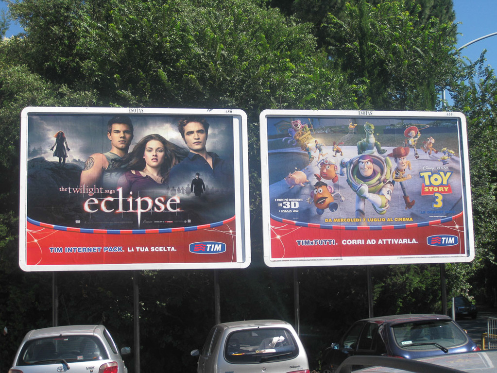 Campagna pubblicitaria TIM "Eclipse"  e "Toy Story 3"