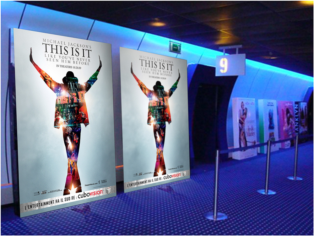 Campagna pubblicitaria CuboVision "This Is It" di Michael Jackson