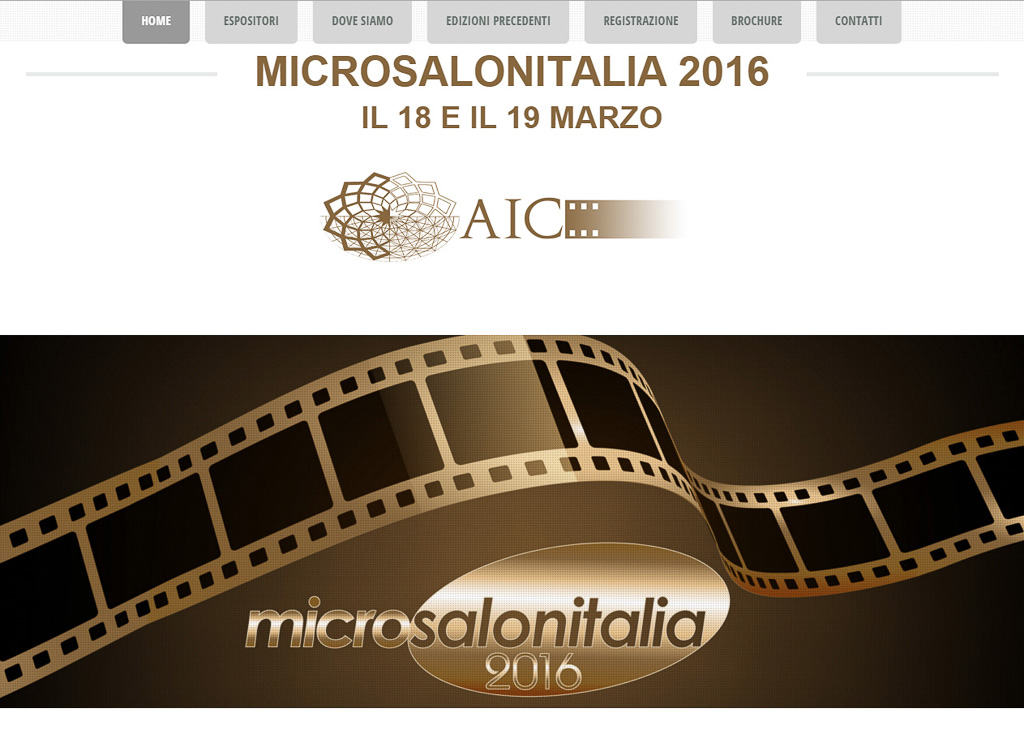 Sito Internet  microsalonitalia.com | AIC Associazione Italiana Autori della Fotografia Cinematografica